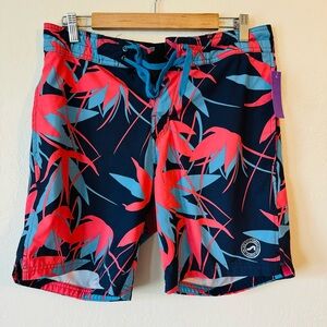 Surf Style | orange and blue swim trunks size 30